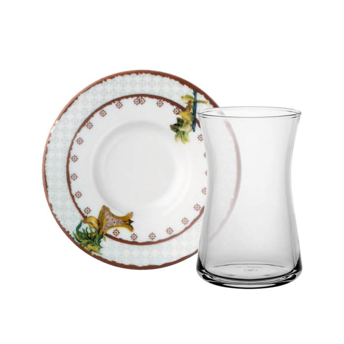 Hermia Juego de Desayuno de 25 Piezas Multicolor en Porcelana